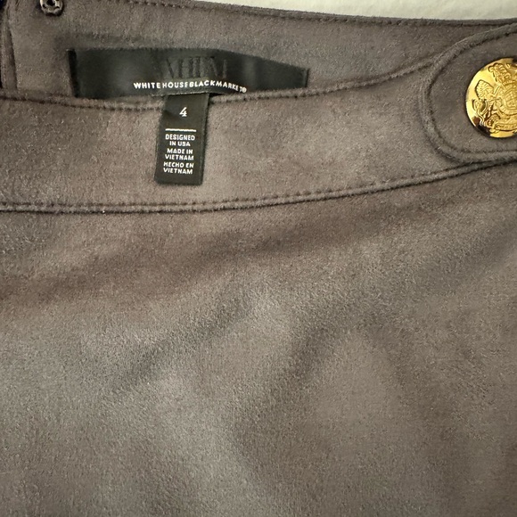 White House Black Market Gray Mini Skirt - Picture 3 of 3
